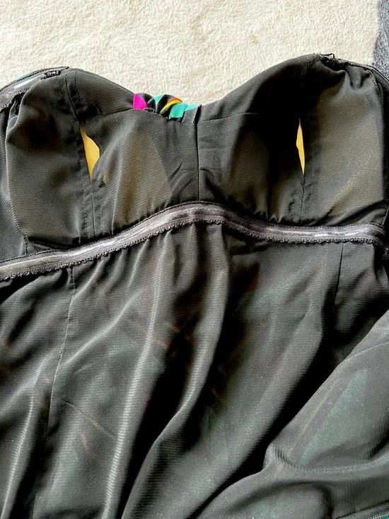 Nicole Miller Geometric Strapless Dress - Picture 7 of 10